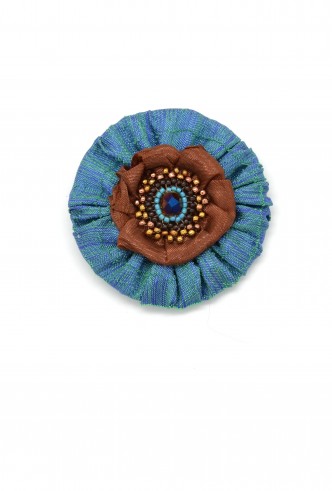 Ribbon Flower Pin Ribbon Flower Pin